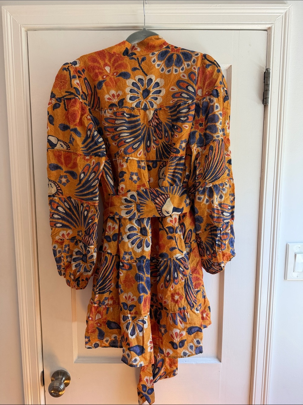 FARM Rio 💛 Pineapple Flower Mini Dress Yellow Large NWT - Picture 7 of 13